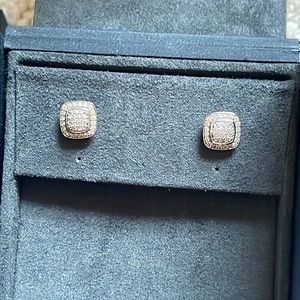 David Yurman Petite Albion® Stud Earrings with Pavé Diamonds
